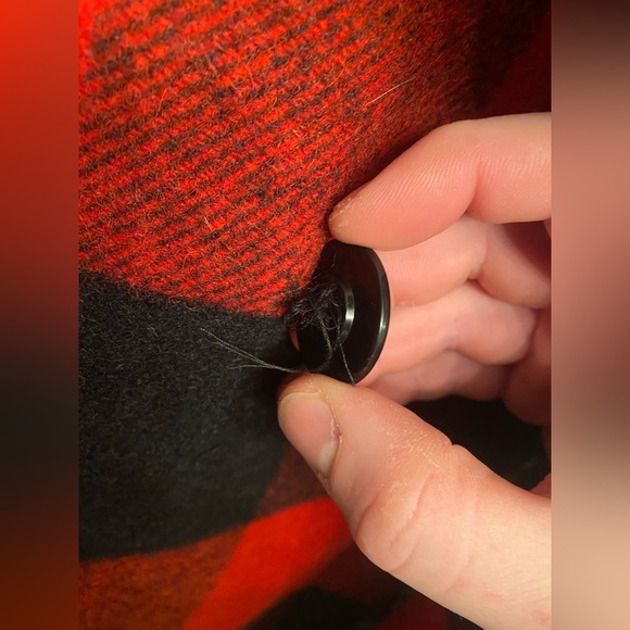 SOLD Outclass Plaid Wool and Leather Coat - Picture 11 of 11